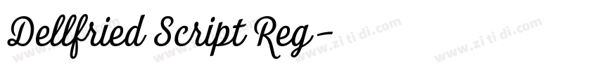 Dellfried Script Reg字体转换 Dellfried Script Reg字体转换